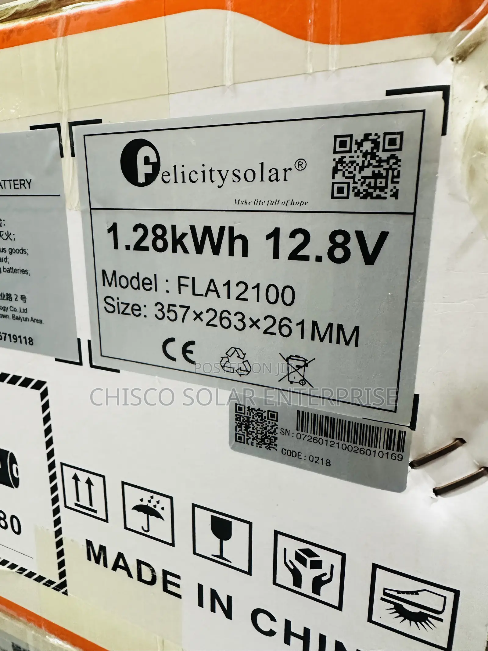 1.2kwh 12v Felicity Lithium Battery