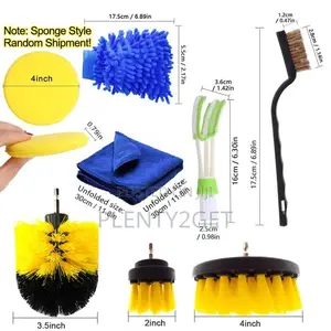 26pcs Drill Brush Attachments Car Detailing Brush Kit for Auto Exterio