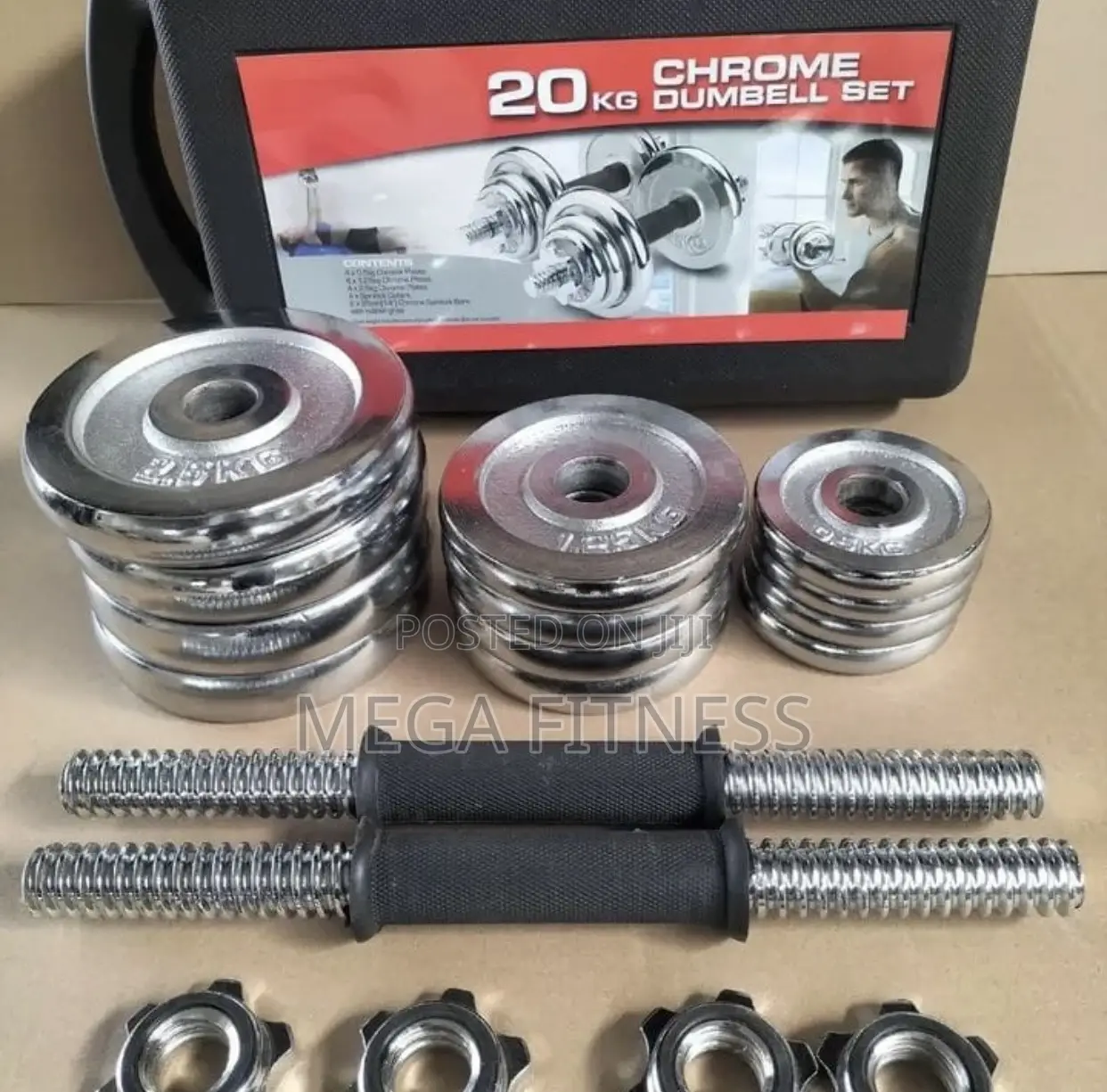 20kg Chrome Dumbbell Set