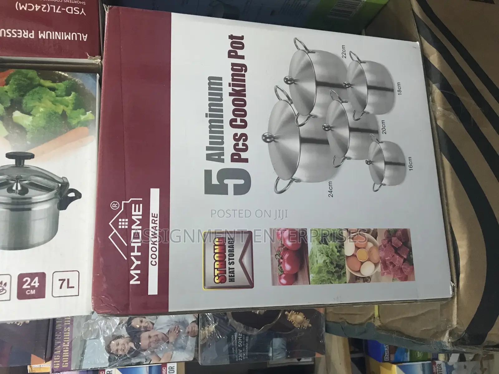 Myhome 5-Piece/Sets Premium Aluminum Cooking Pot Set
