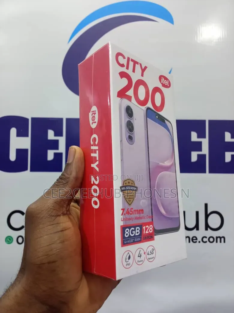 New Itel City 200 128 GB Black