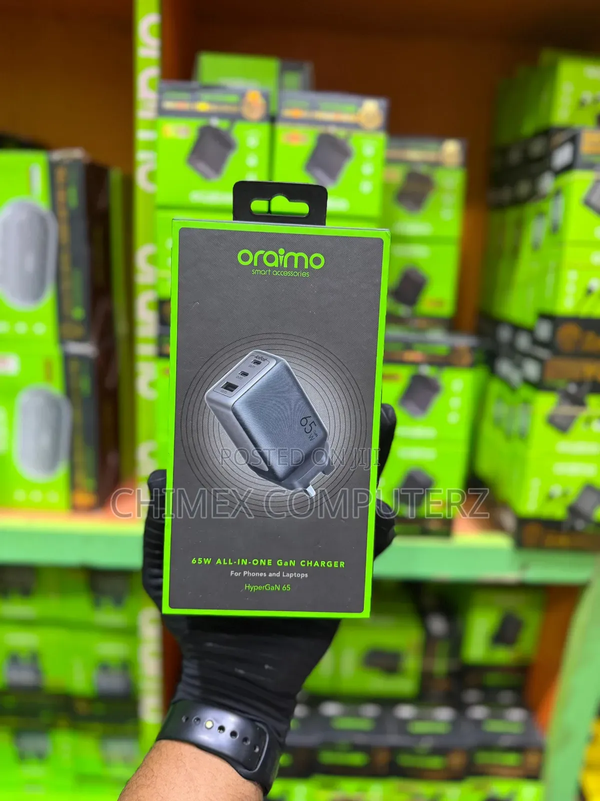 Oraimo Hypergan 65 65w Gan Wall Charger Kit With 100w Cc Cable