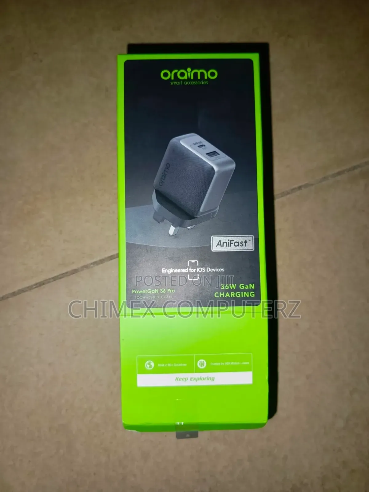Oraimo Hypergan 65 65w Gan Wall Charger Kit With 100w Cc Cable