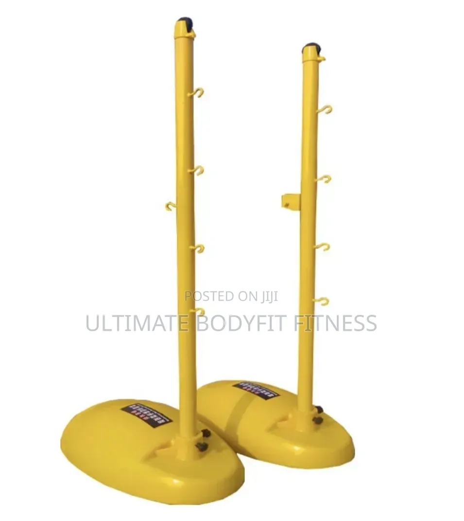 Brand New Pair Badminton Pole Stand With Net