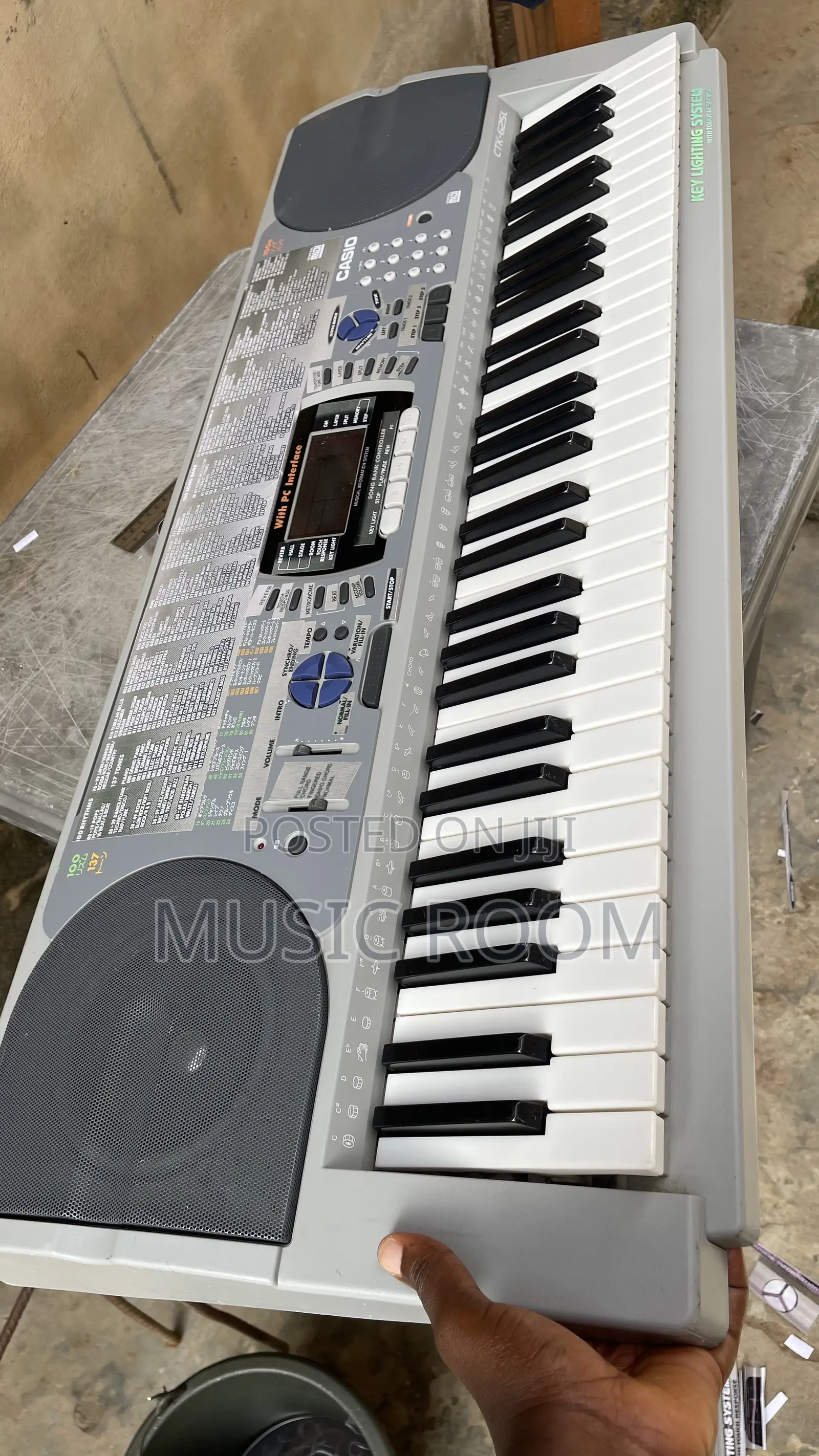 Standard Casio CTK 625l Keyboard With Key Lighting System