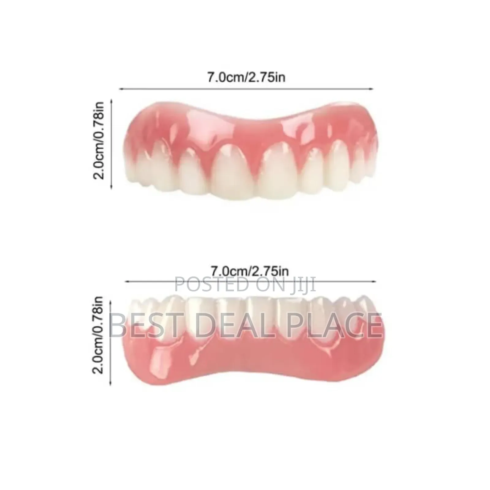 1 Set Temporary Dental Restoration Kit Upper Lower False Teeth