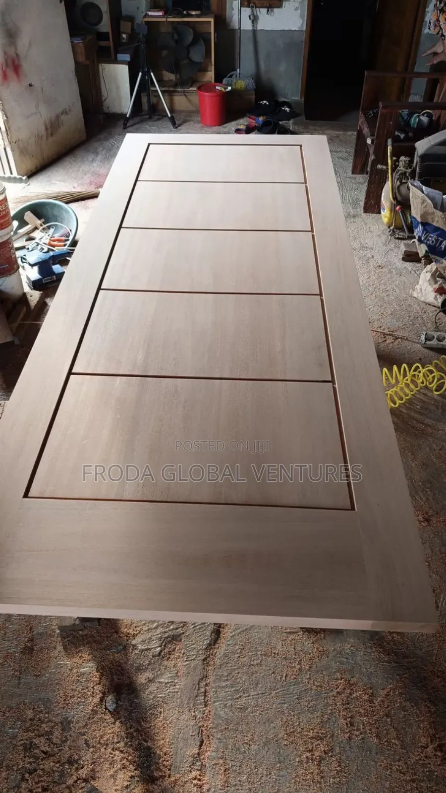 High Density Fiberboard, HDF Locally Made Room Doors. 3by7 Feet. Lag05