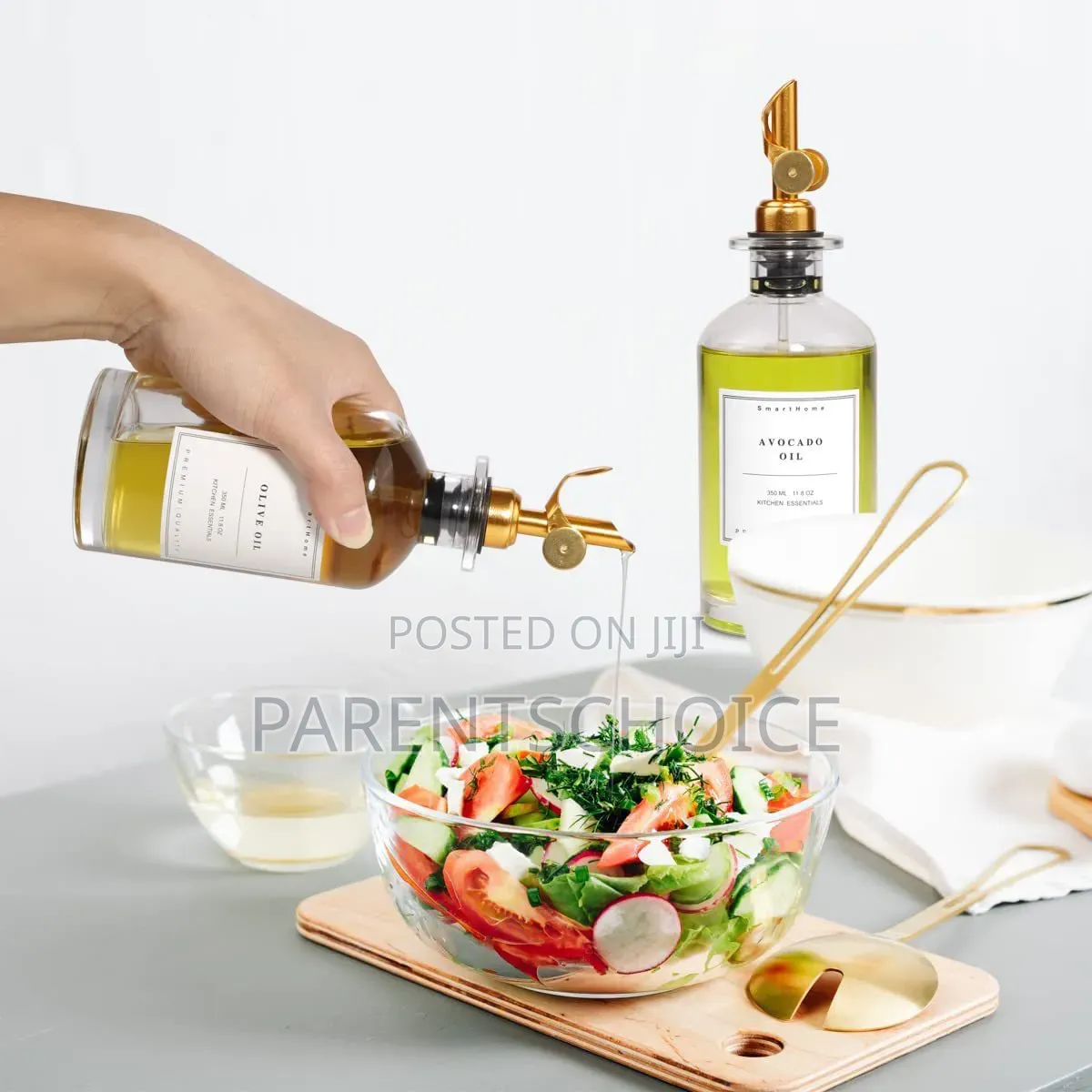 500ml Olive Oil Glass Bottle Kitchen With Stainless Nozzle