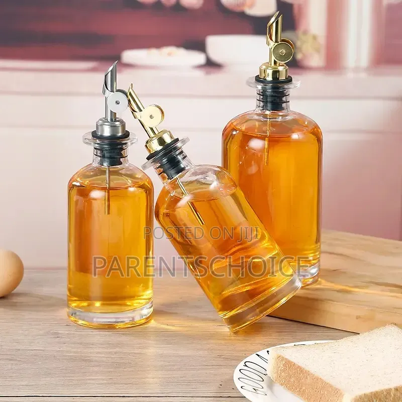 500ml Olive Oil Glass Bottle Kitchen With Stainless Nozzle