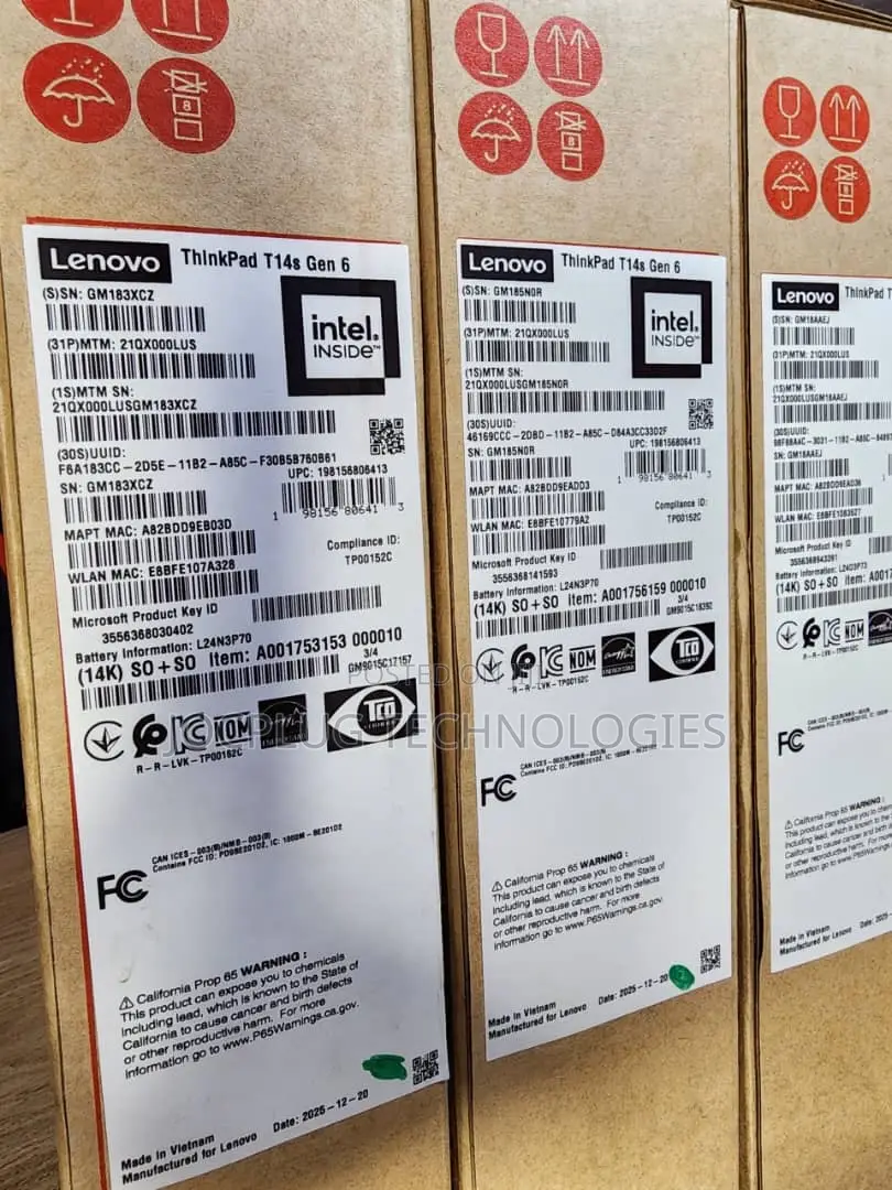 New Laptop Lenovo ThinkPad X1 Carbon 32GB Intel Core Ultra 7 SSD 1T