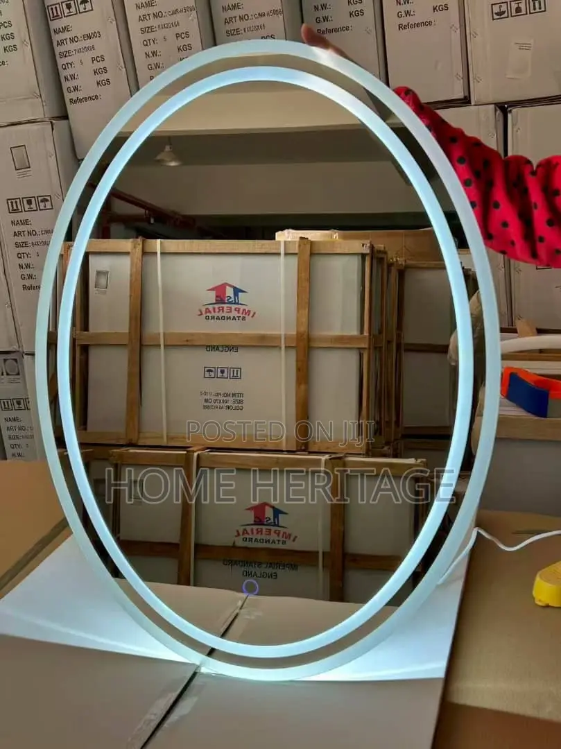 Top Quality Oval Shape Led Mirror With 3 Light Modes