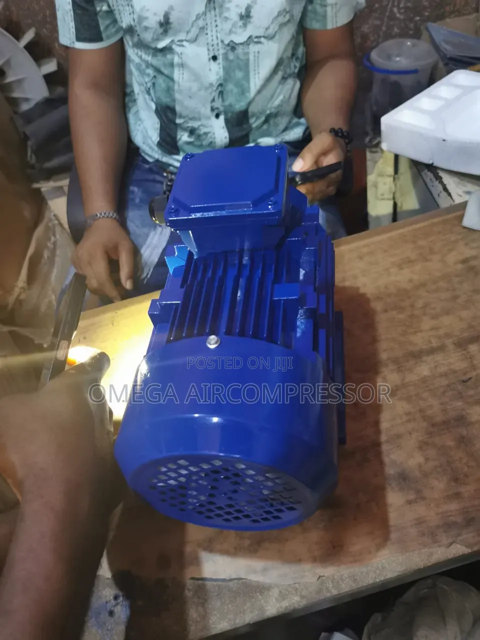 3-Phase Industrial Ac Electric Motor Used for Driving Machinery.