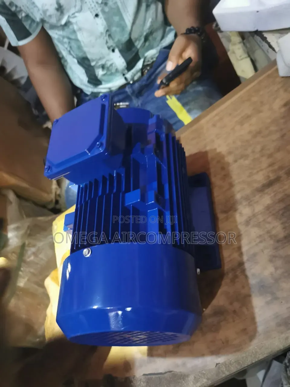 3-Phase Industrial Ac Electric Motor Used for Driving Machinery.