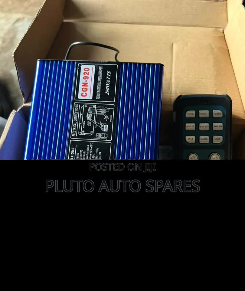 Amplifier With Remote and Speaker, Sirens
