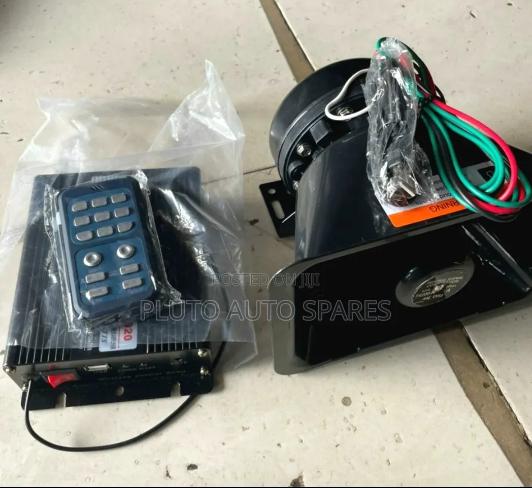 Amplifier With Remote and Speaker, Sirens