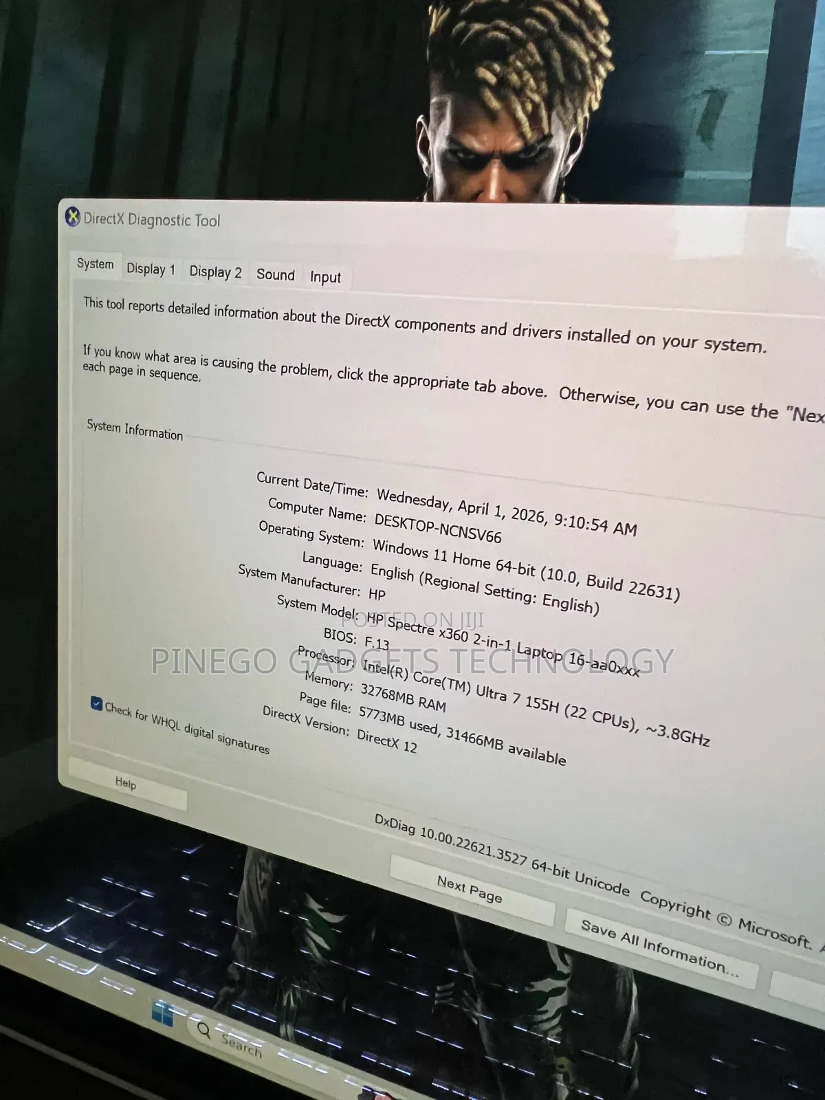 Laptop HP Spectre 32GB Intel Core Ultra 7 SSD 1T