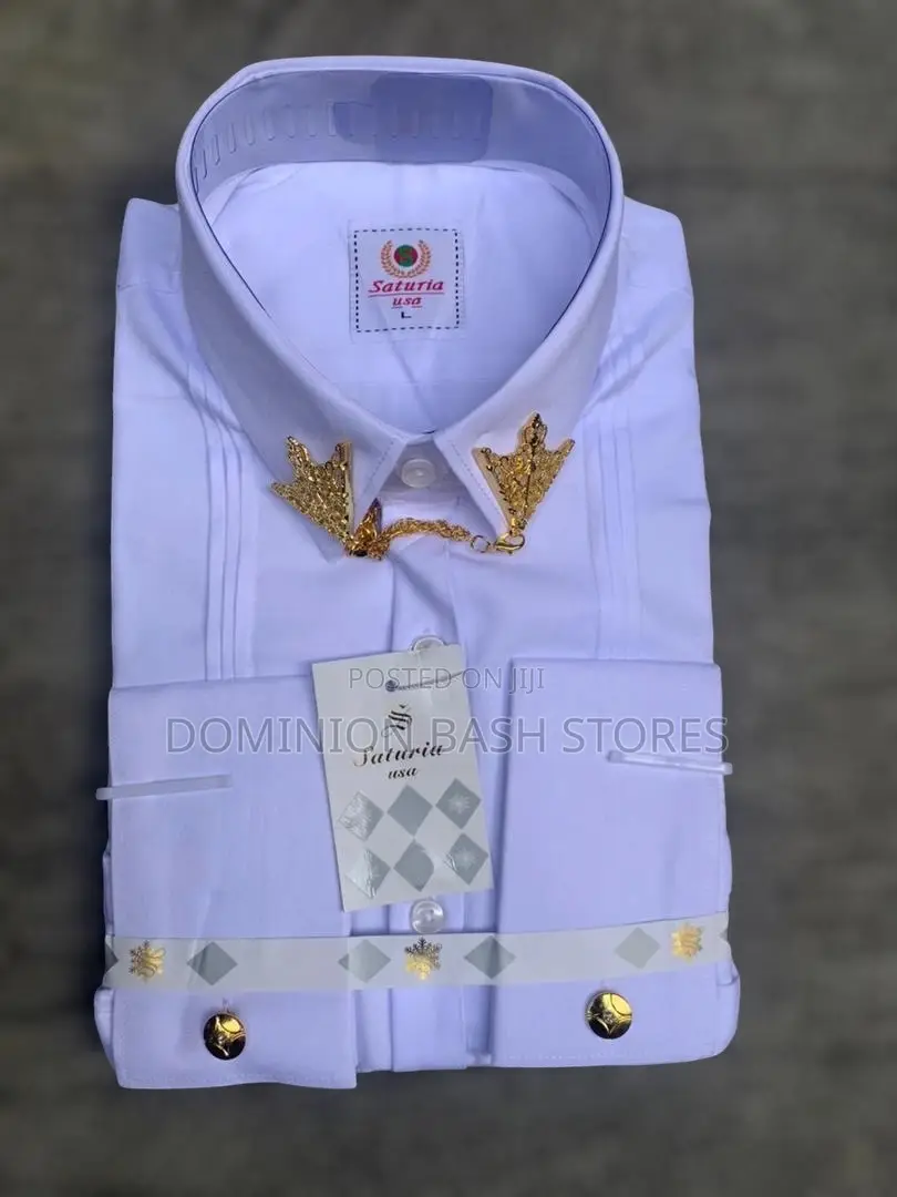 Designer White Saturia Shirt