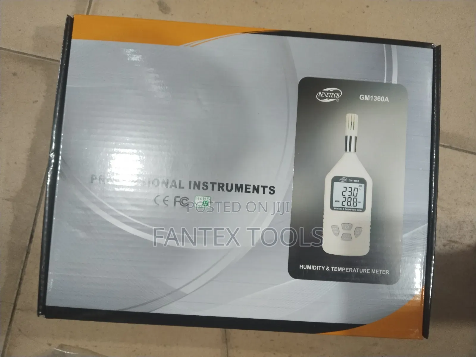 Humidity and Temperature Meter.