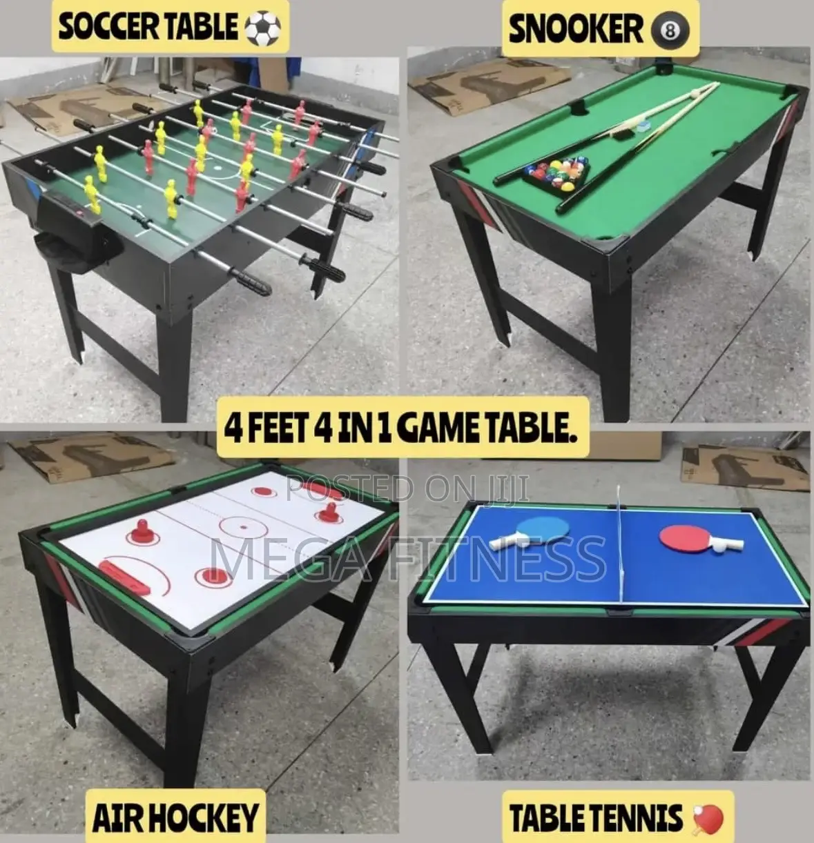 4 Feet 4-in-1 Game Table