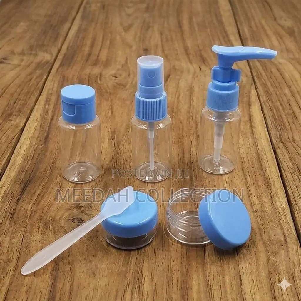 Transparent Travel Cosmetic Plastic Bottle 6-Piece Set