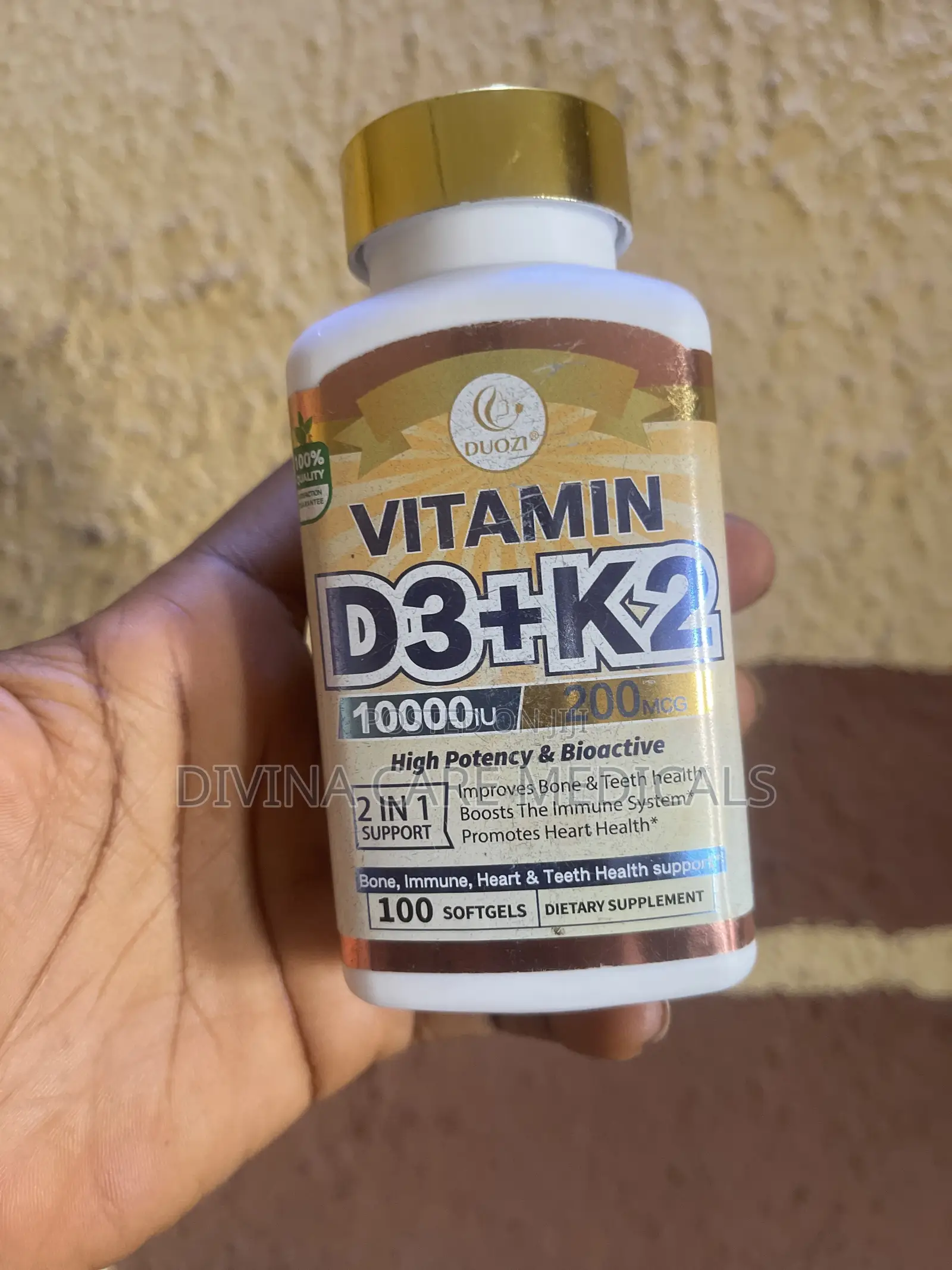 Vitamin D3 + K2 — Strong Bones, Hormone Balance Immunity Boost