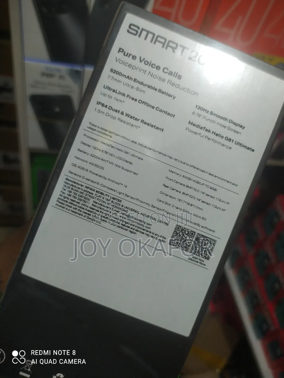 New Infinix Smart 20 64 GB Orange