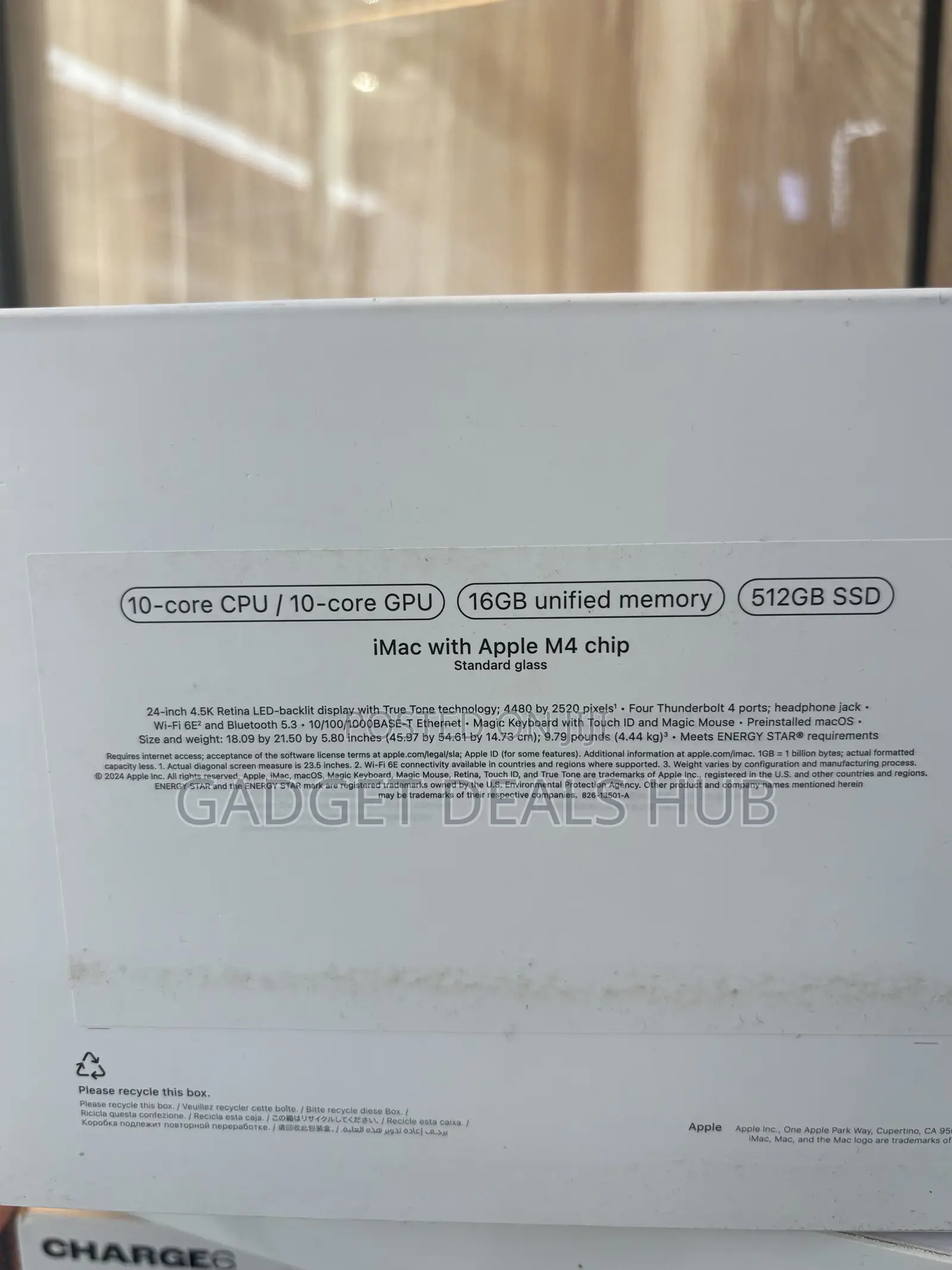 24 Inch iMac With M4 Chip 16/512gb
