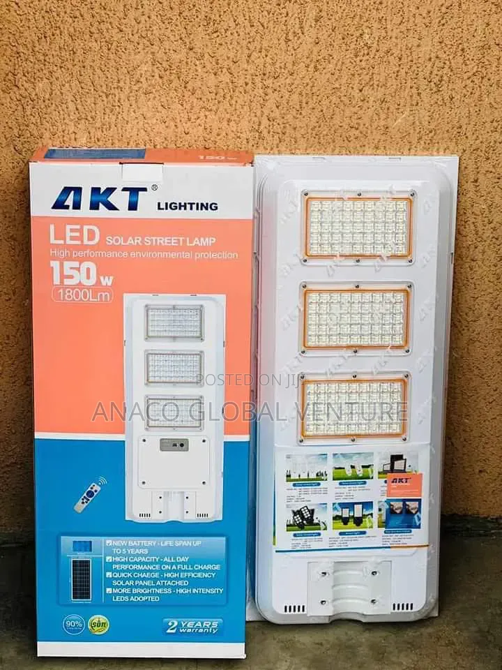 150w Solar Street Light Akt 2 Years Warranty