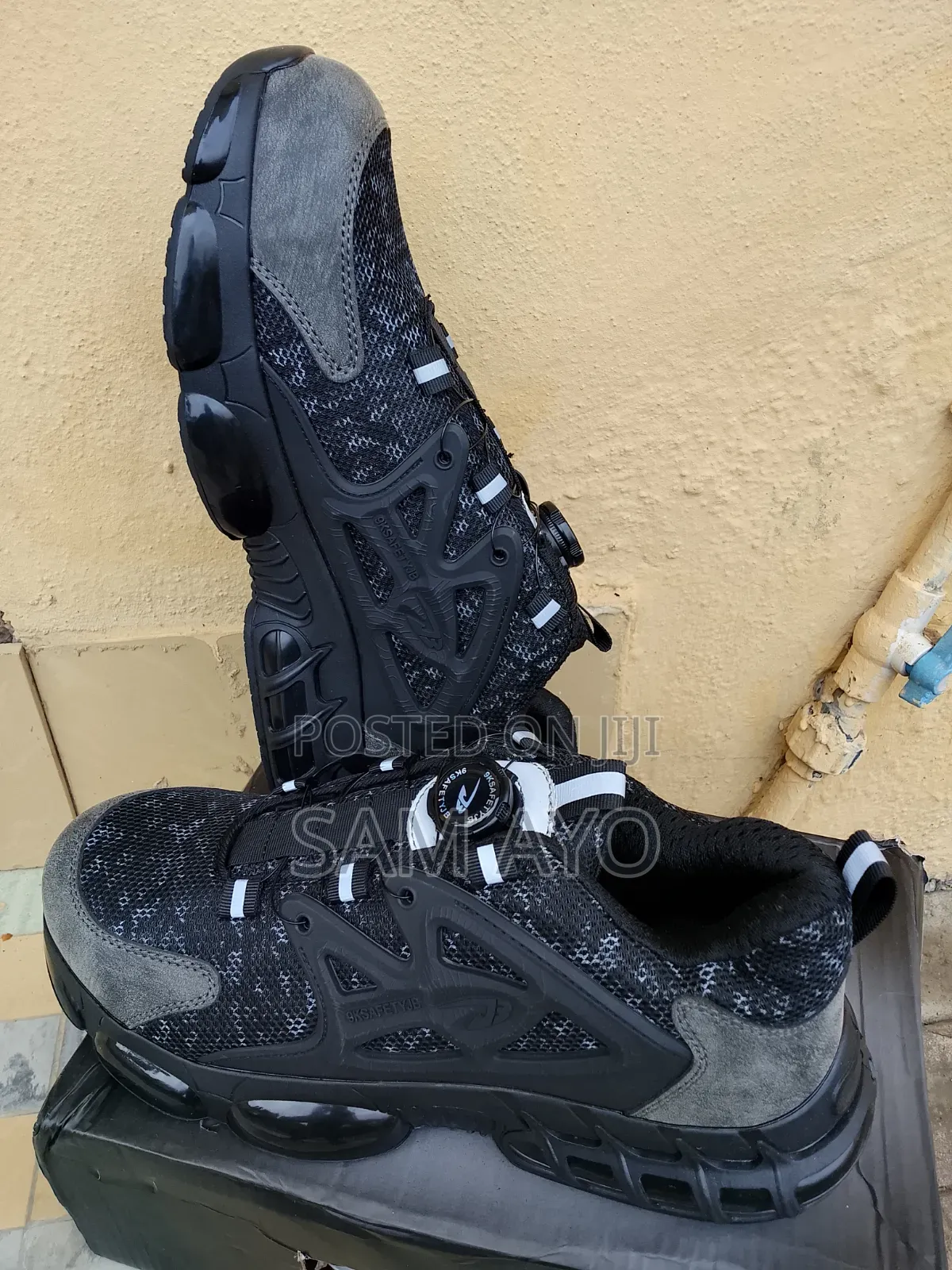 (Size 48, 47, 46) Safety Booth Shoe Sneakers - Steel Toe Cap