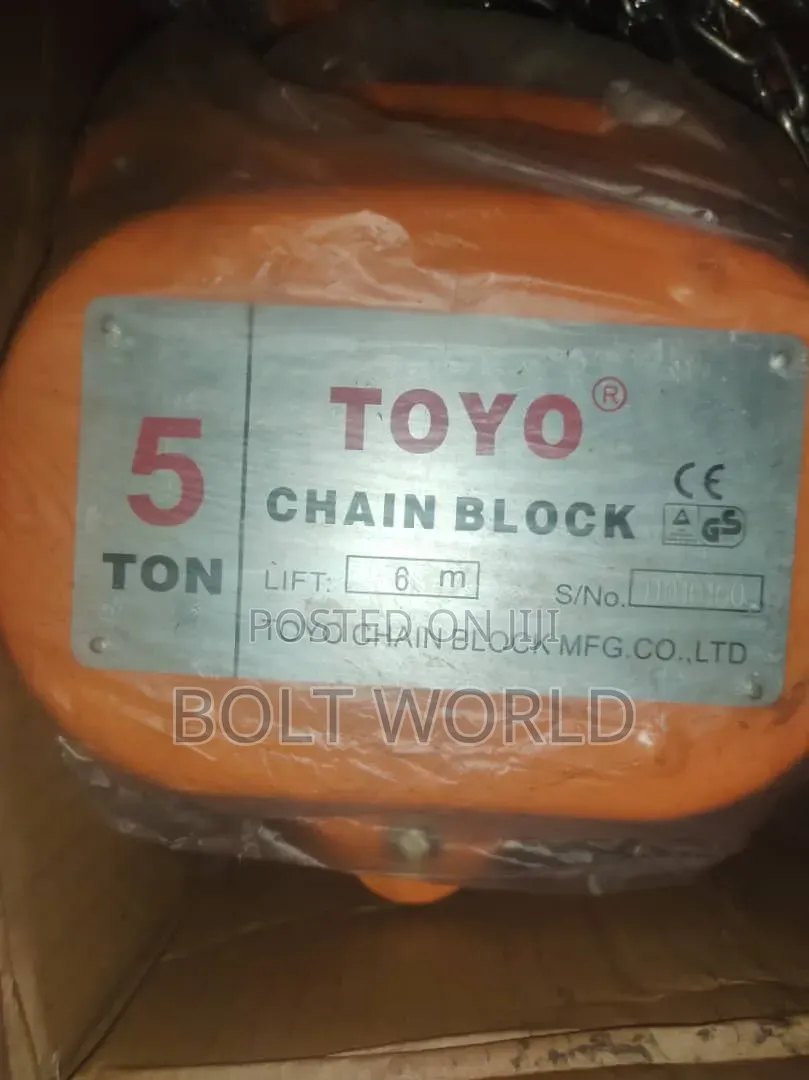 Toyo Chain Block 5 Tons