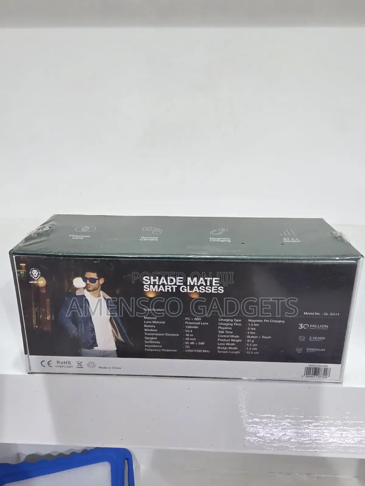Green Lion Shade Mate Smart Glasses Dual Color With Voice Assistant