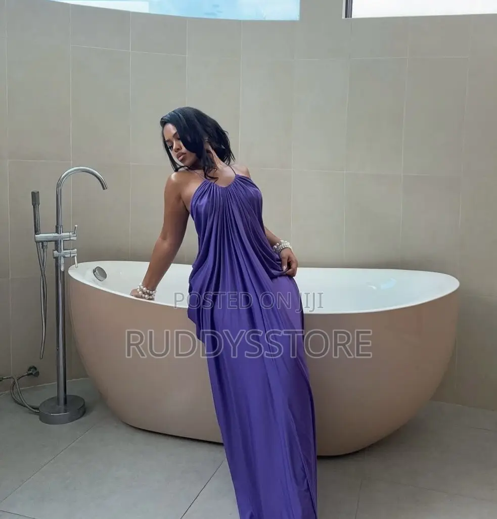 Luxury Draped Maxi Dress