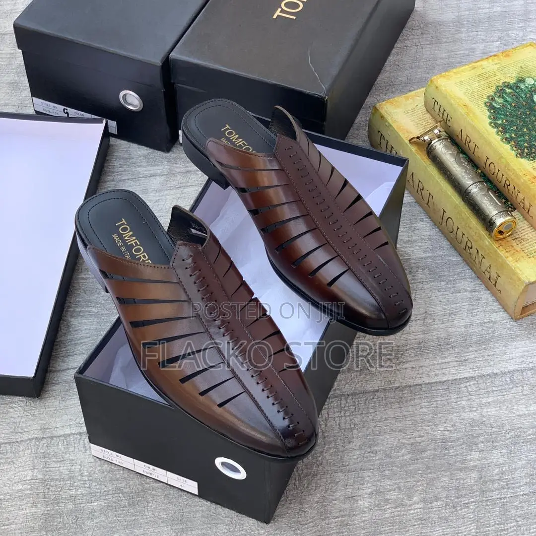 Original Tom Ford Linen Leather Half Shoes