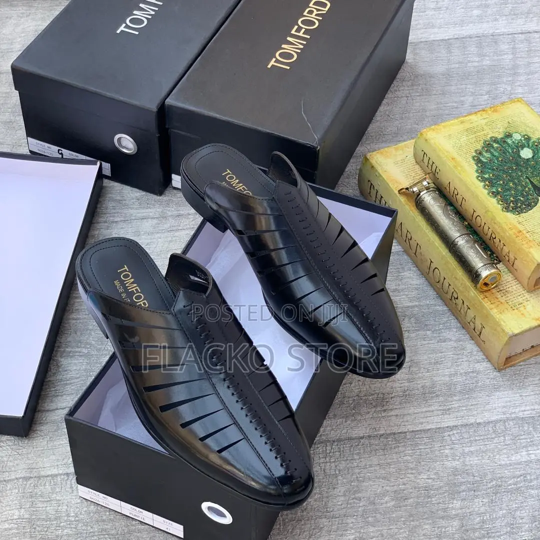 Original Tom Ford Linen Leather Half Shoes
