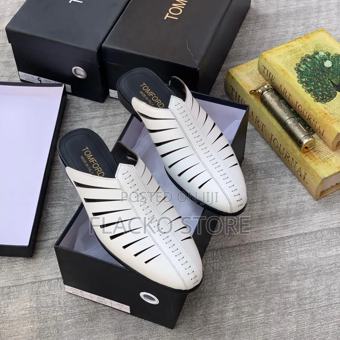 Original Tom Ford Linen Leather Half Shoes