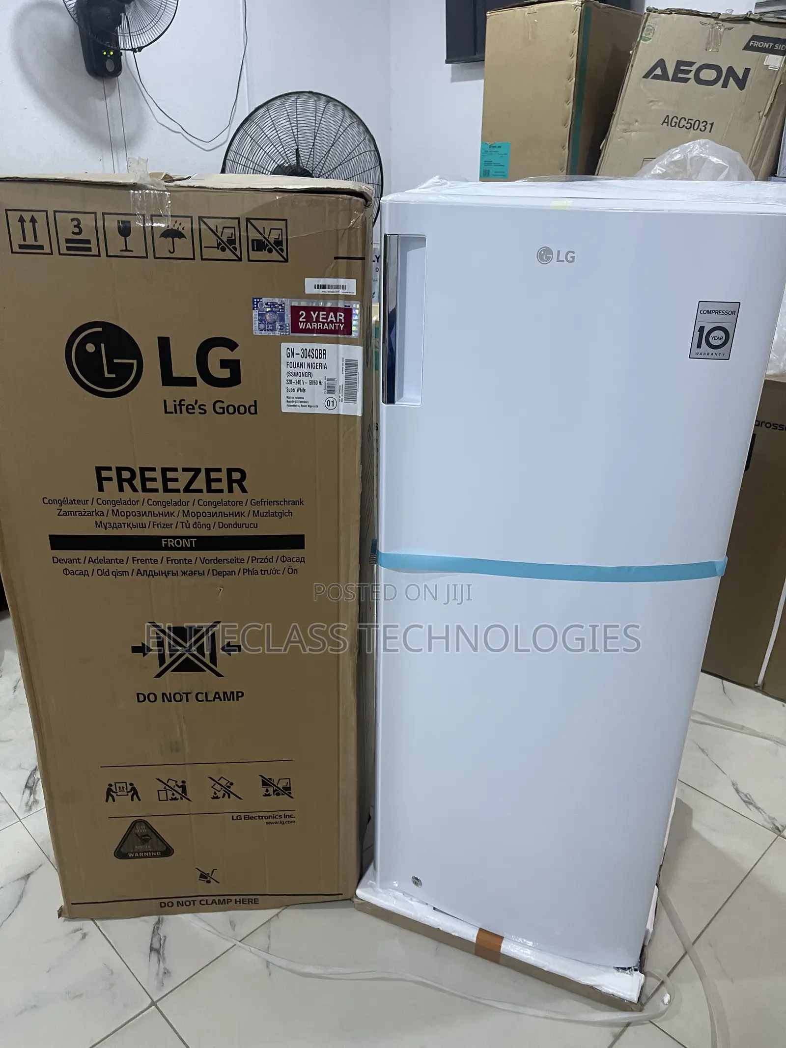 Lg Upright Freezer Model Gn-304sqbr 168 Litres