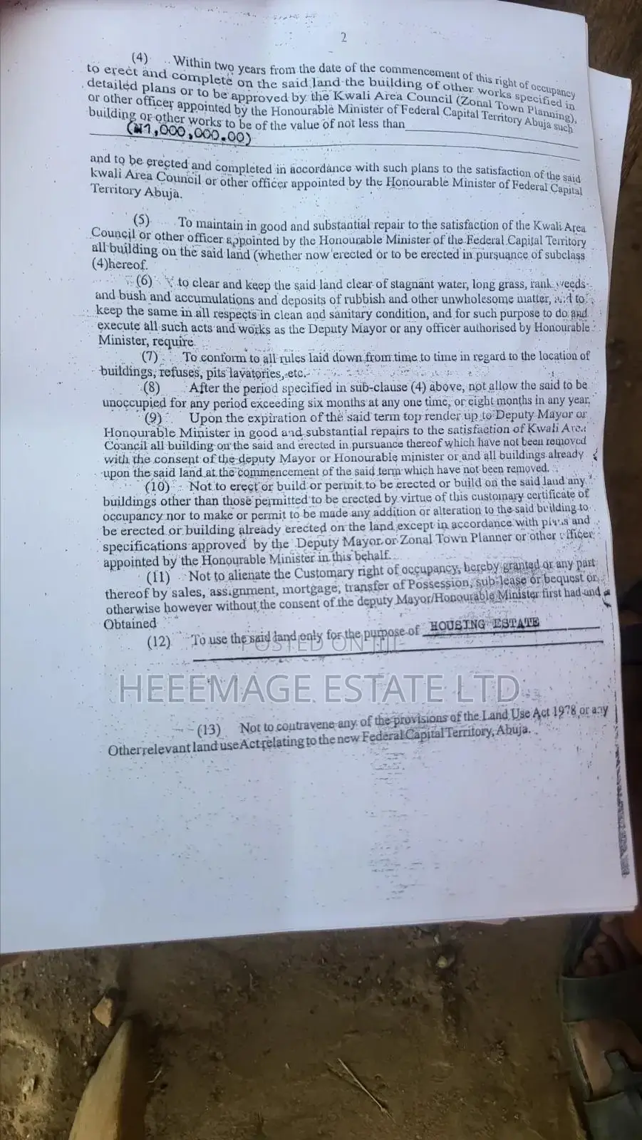 Hot 50 Hectares Housing Estate on Express Road Kwali