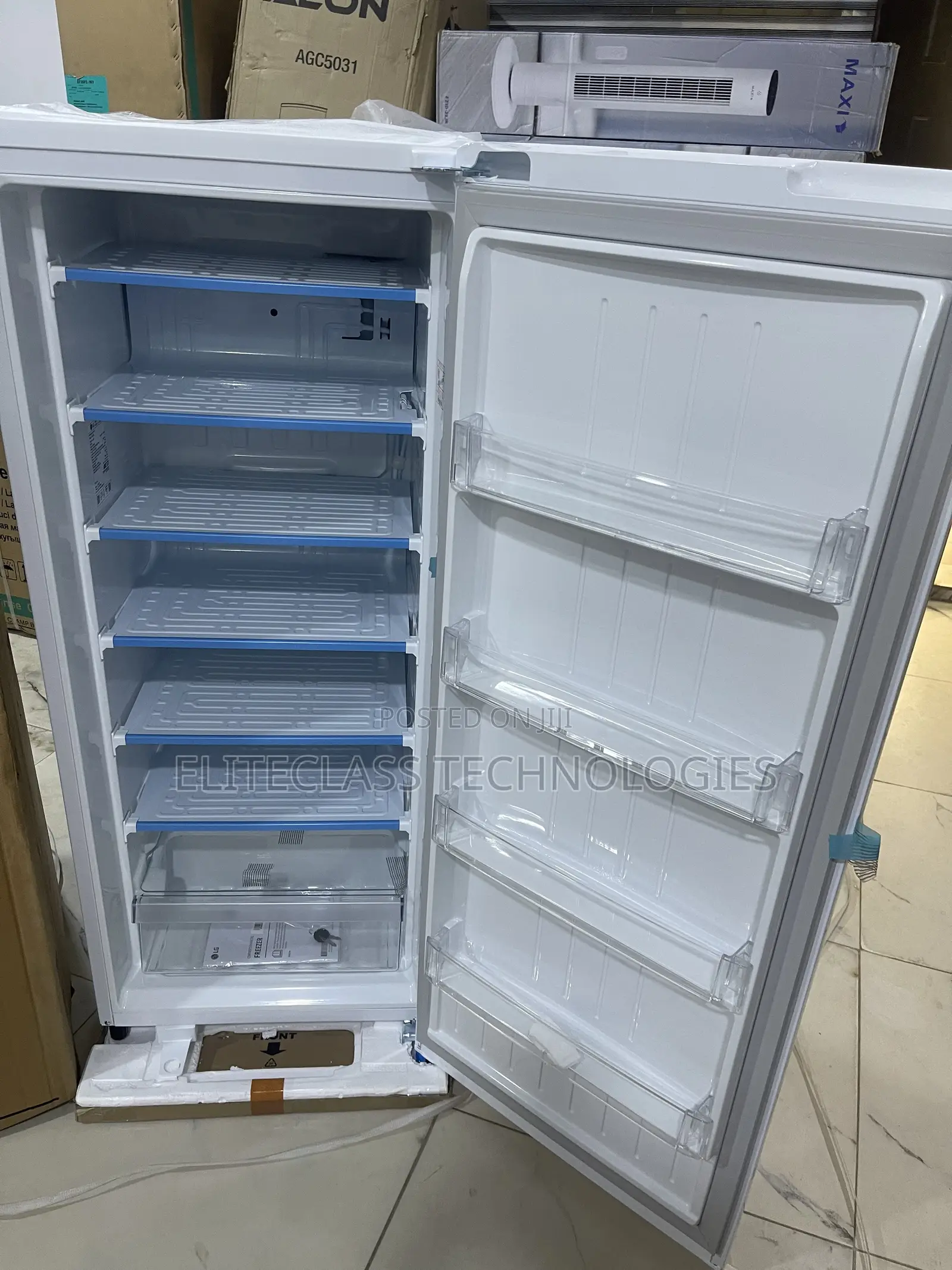 Lg Standing Freezer Gn-304sqbr 168 Litres