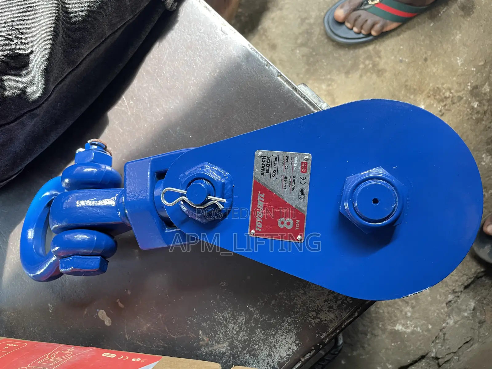 Heavy Duty 8ton Toyo-Intl Snatch Block Single-Sheeve