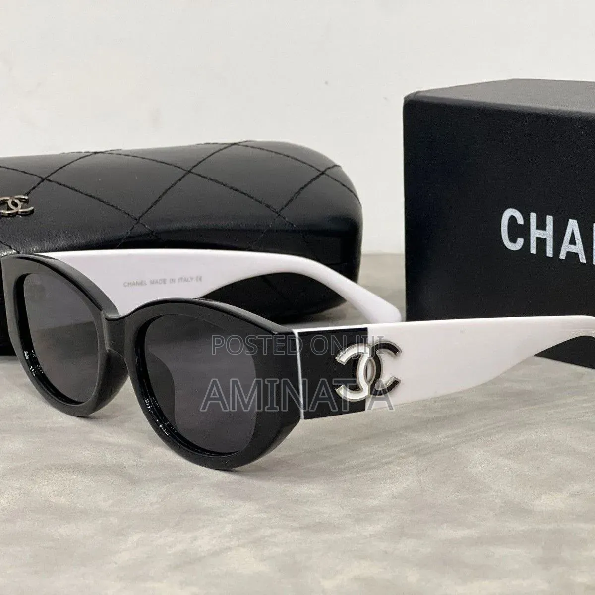 Genuine Chanel Acetate Sunglasses With Chanel Full Box(23000)