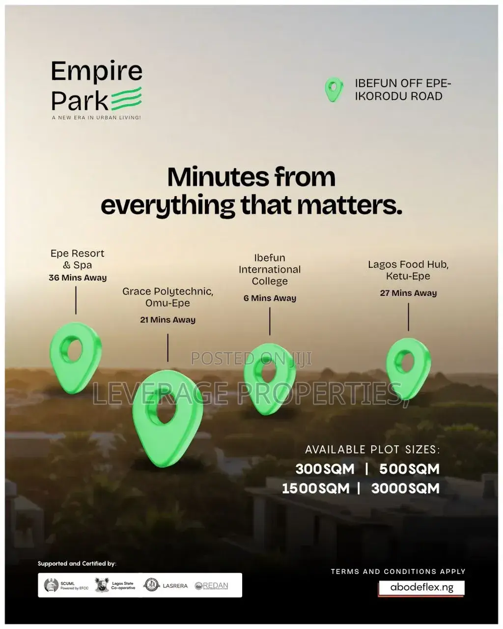 Buy Build Ready Land W/Cofo Along Ikorodu-Epe-Ijebu Road