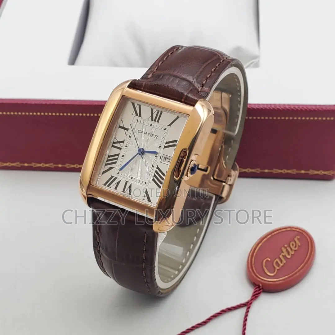 Cartier Quality Luxury Ladies Genuine Leather Wristwatch