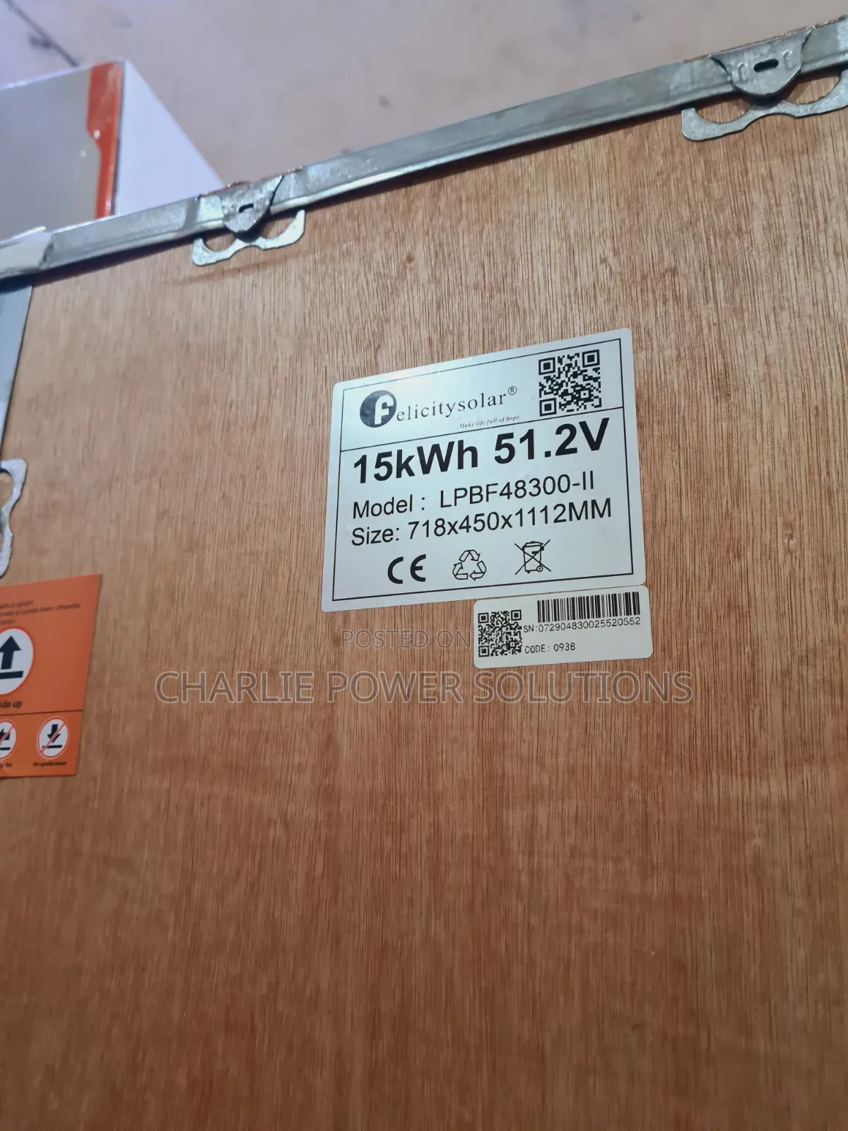 15kwh 51.2v Felicity Lithium Battery