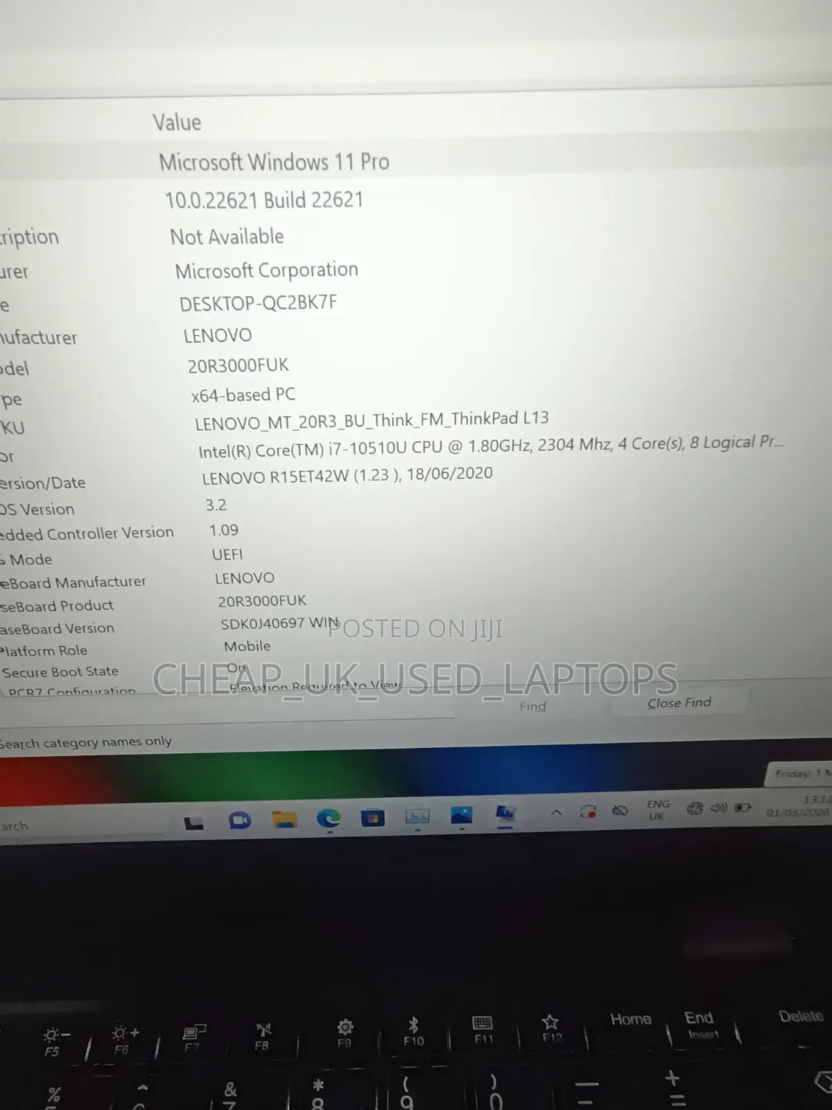 Laptop Lenovo ThinkPad L13 Yoga 16GB Intel Core i7 SSD 256GB