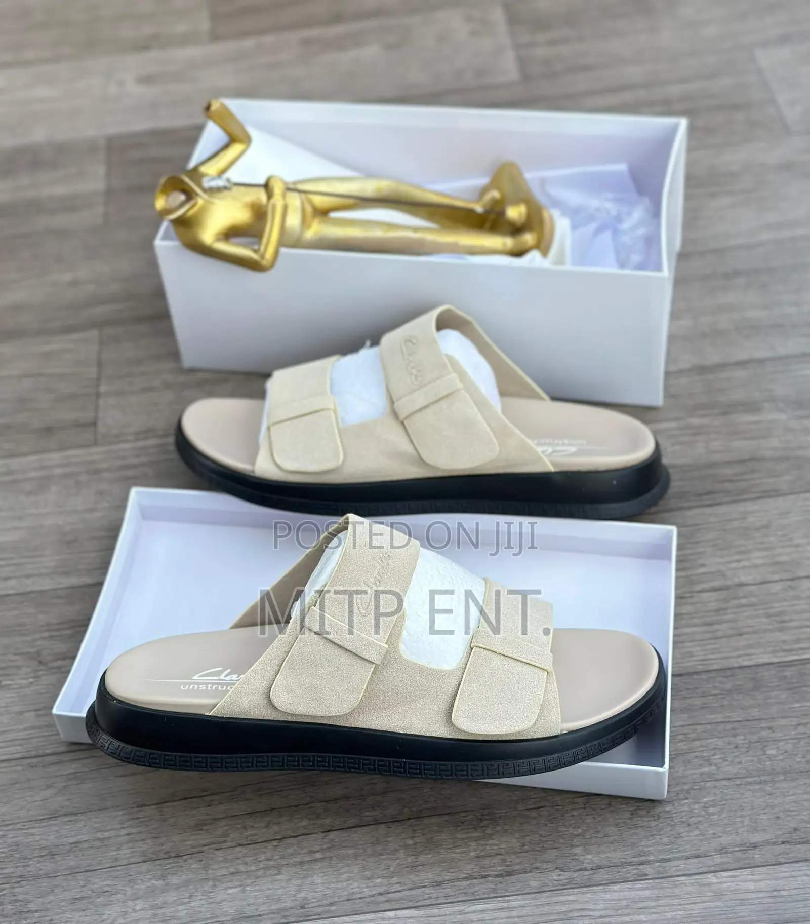Clarks Suede Pams/Slides