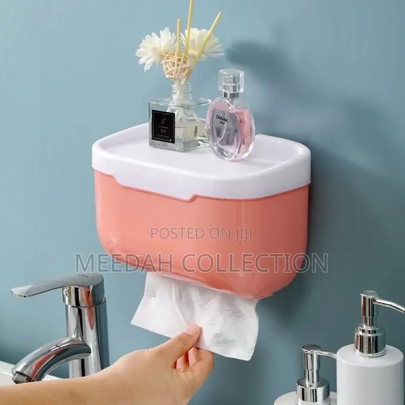 Wall-mounted Waterproof Tissue Holder Organizer