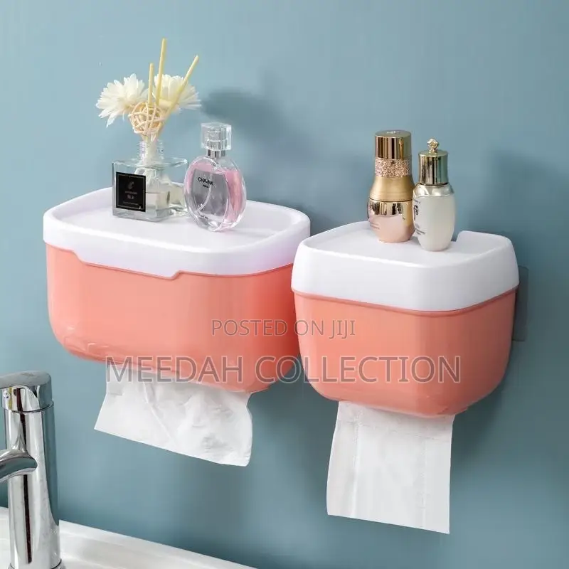 Wall-mounted Waterproof Tissue Holder Organizer