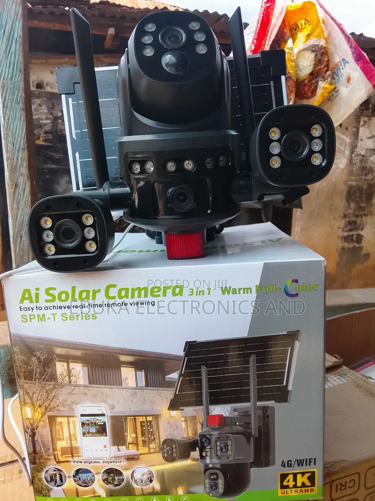 Ai Solar Camera 3in1 Warm Full Color It Has Memory Card With Sim Card