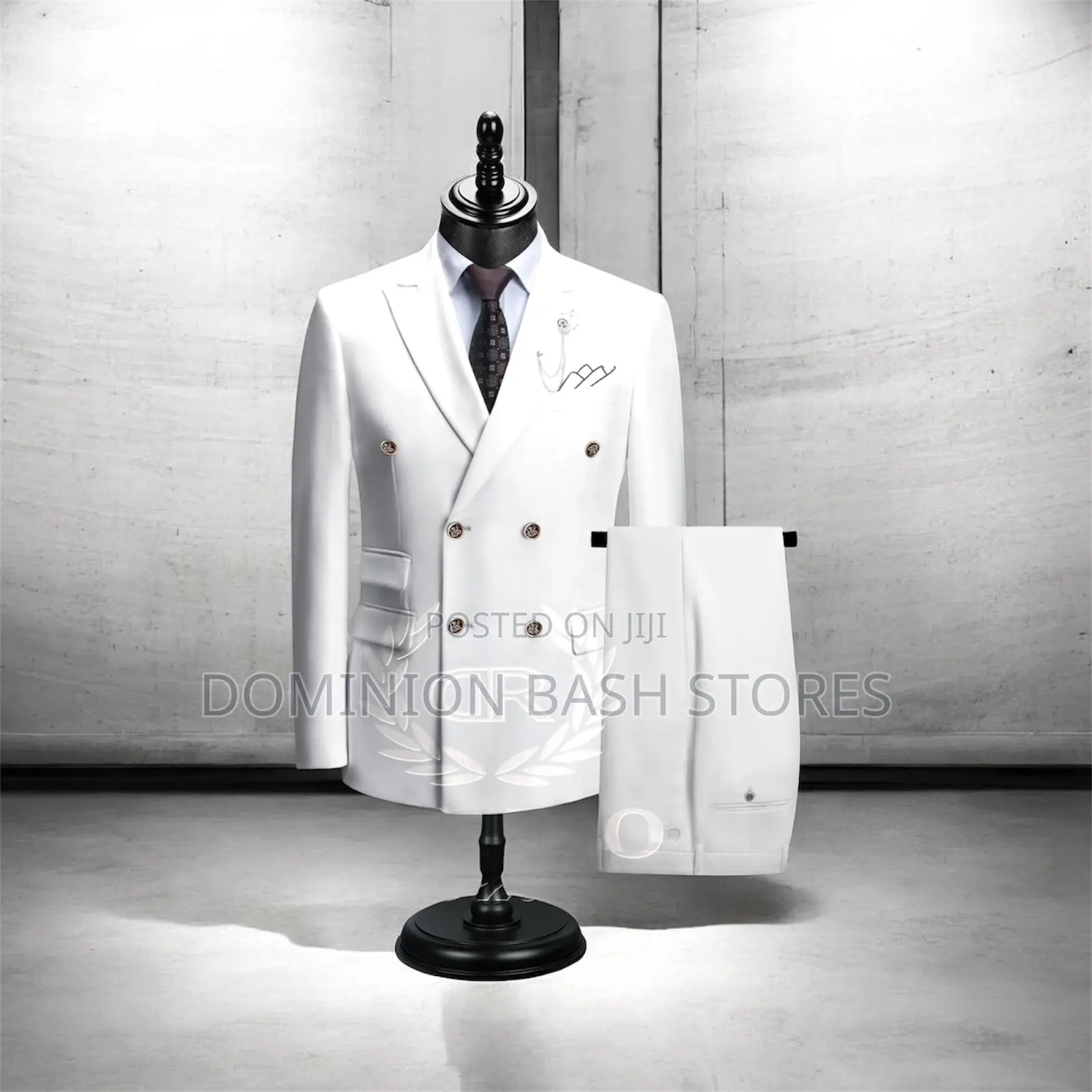 Premium Luxury High Quality White Suit