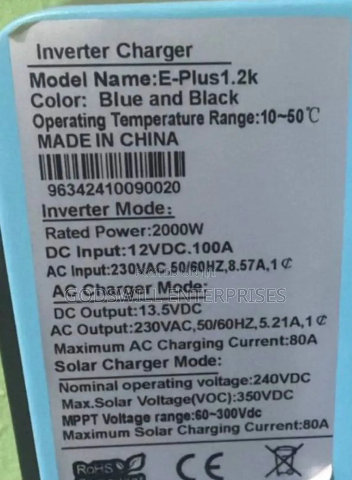 1.2kva/1200w Hybrid Solar Inverter